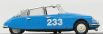 Rio-models Citroen Ds19 N 233 Rally Di Montecarlo 1963 1:43 Světle Modrá Slonová Kost