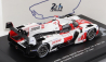 Spark-model Toyota Gr010 3.5l V6 Twin Turbo Hybrid Team Gazoo Racing N 7 Winner 24h Le Mans 2021 M.conway - K.kobayashi - J.m.lopez 1:87 Bílá Červená