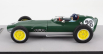 Tecnomodel Lotus F1  16 N 28 British Gp Aintree (with Pilot Figure) 1959 Graham Hill 1:18 Britská Závodní Zelená Stříbrná