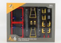 Tiny toys Accessories Diorama Ax6 Cmb Bus Depot Service 1:64 Červená Žlutá