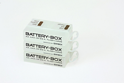Battery BOX pro skladování a přepravu 1-4 AA, AAA baterek, 1 ks. = 1 BOX.