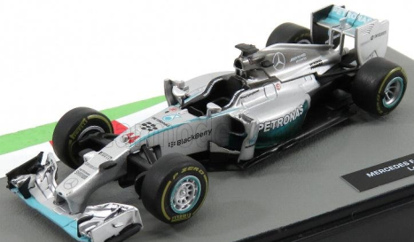 Edicola Mercedes gp F1  W05 Hybrid Amg Petronas N 44 Lewis Hamilton Season 2014 World Champion 1:43 Stříbrná Zelená