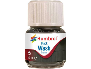 Humbrol barva Enamel AV0201 Wash černá 28ml