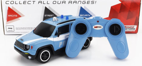 Mondomotors Jeep Renegade Police 2017 1:24 Světle Modrá Bílá