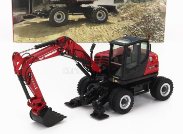 Nzg Yanmar B110w Escavatore Gommato - Tractor Excavator 1:50 Červená Černá