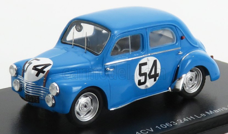 Spark-model Renault 4cv 1063 Team Rnu Renault N 54 24h Le Mans 1952 L.pons - P.moser 1:43 Světle Modrá