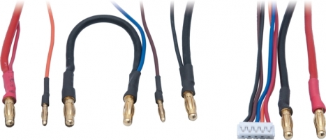 Univerzální nabíjecí kabel - 2x 2s LiPo HARDCASE včetně balančního adaptéru