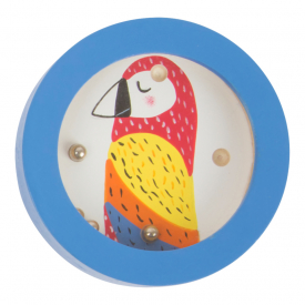 Zvířátkový minilabyrint s kuličkou 1 ks papoušek