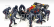 American diorama Figurky mechaniků F1 Pit-stop Set 2 2020 1:43, tmavě modrá