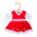 Bigjigs Toys Červené květinové šaty pro panenku 28 cm