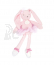 Doudou Plyšová hračka zajíček růžová balerína 30 cm