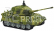RC Tank King Tiger 1:72, zelená barva