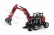 Nzg Yanmar B110w Escavatore Gommato - Tractor Excavator 1:50 Červená Černá