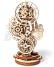 Ugears 3D dřevěné mechanické puzzle Steampunkové hodiny