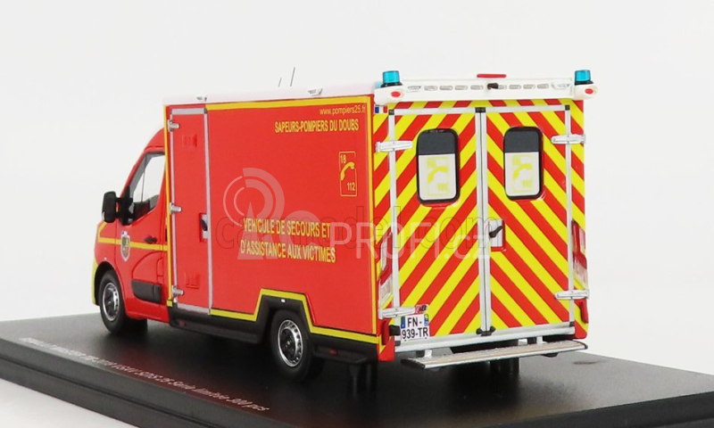 Alerte Renault Master Van Vsav Sdis 25 Hasičská ambulance 2019 1:43, červená
