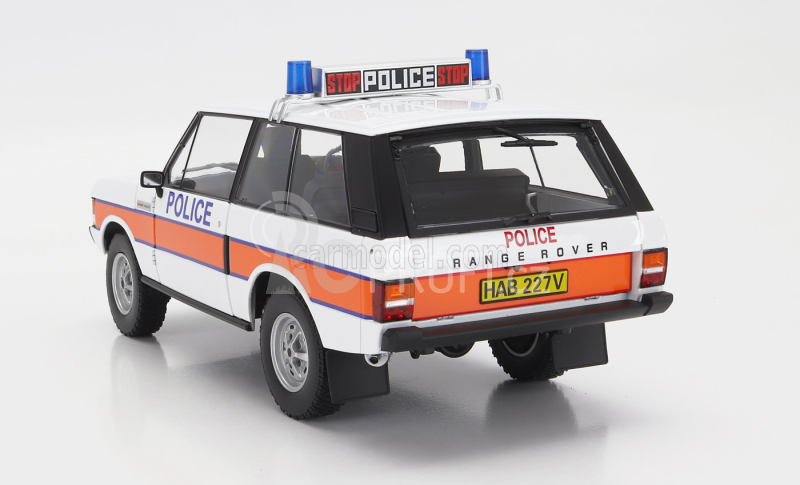 Almost-real Land rover Range Rover Police 1980 1:18 Bílá Oranžová Modrá