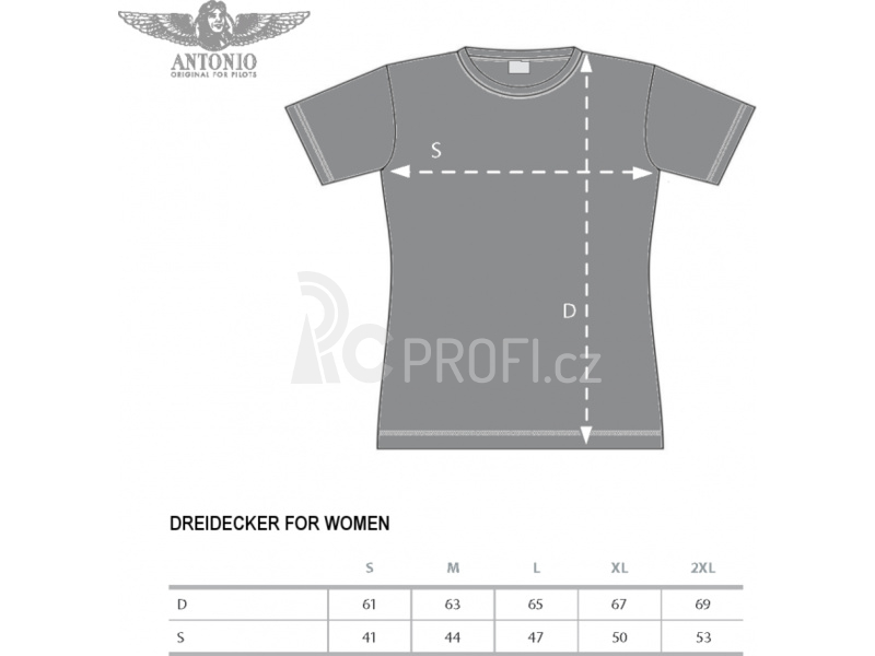 Antonio dámské tričko Fokker DR.1 XL