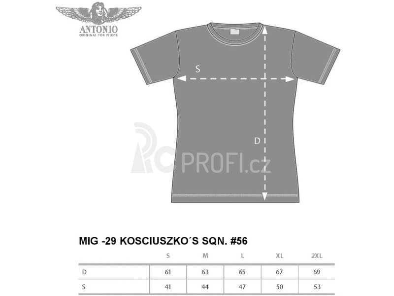 Antonio dámské tričko MIG-29 Kosciuszko #56 S