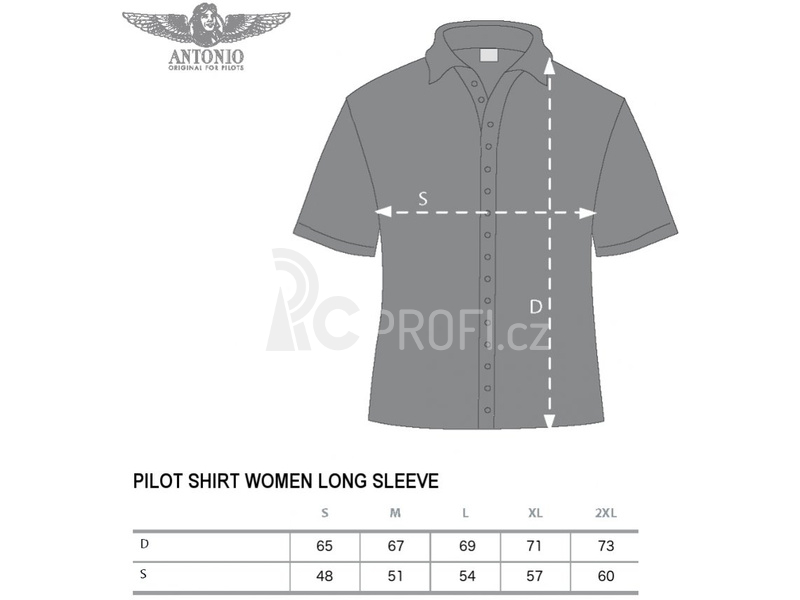 Antonio pánská košile Airliner dlouhý rukáv XXL