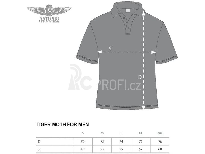 Antonio pánská polokošile Tiger Moth XL