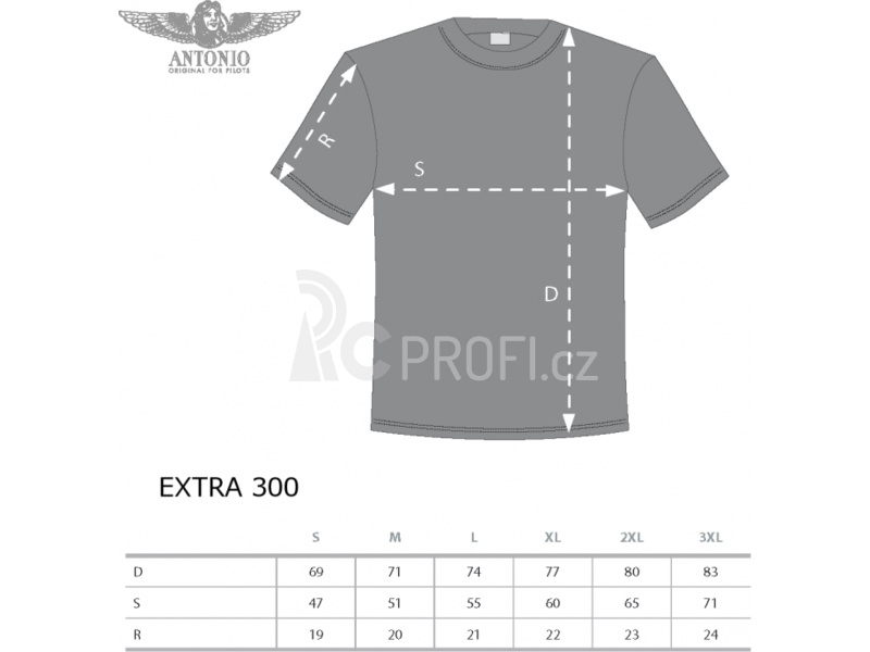 Antonio pánské tričko Extra 300 modré XL