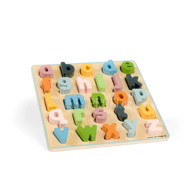Bigjigs Toys Dřevěné puzzle malá písmena - abc