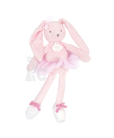 Doudou Plyšová hračka zajíček růžová balerína 30 cm