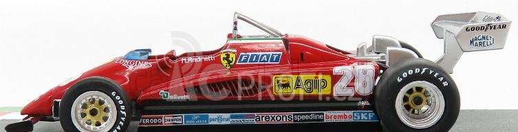 Edicola Ferrari F1 126c2 N 28 Monza Italy Gp 1982 Mario Andretti 1:43, červená