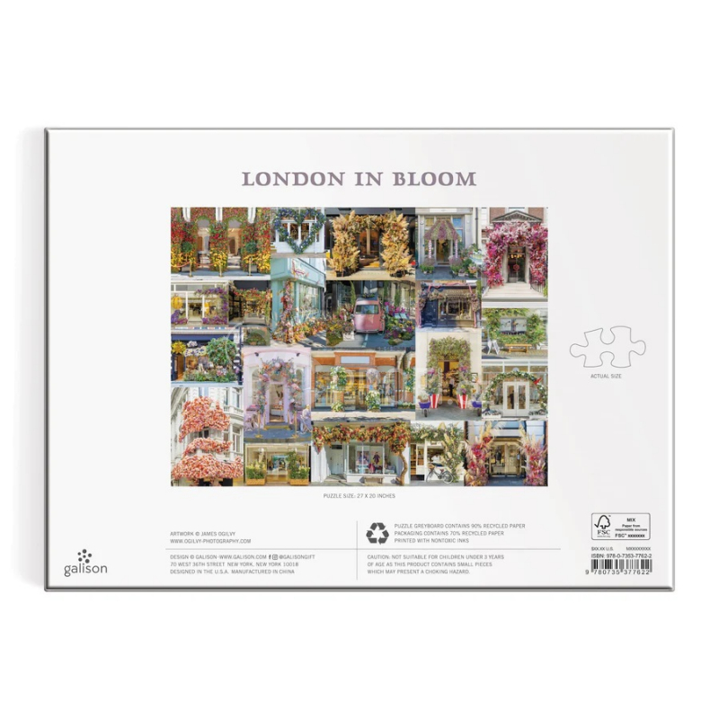 Galison Puzzle Kvetoucí Londýn 1000 dílků