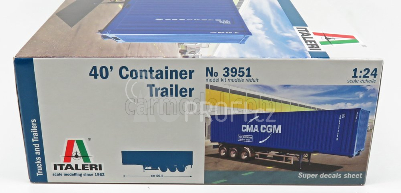 Italeri Accessories Trailer For Truck - Rimorchio Trasporto Container 1:24 /