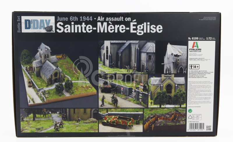 Italeri Accessories War Battle Set Sainte - Mere - Eglise 1944 1:72 /