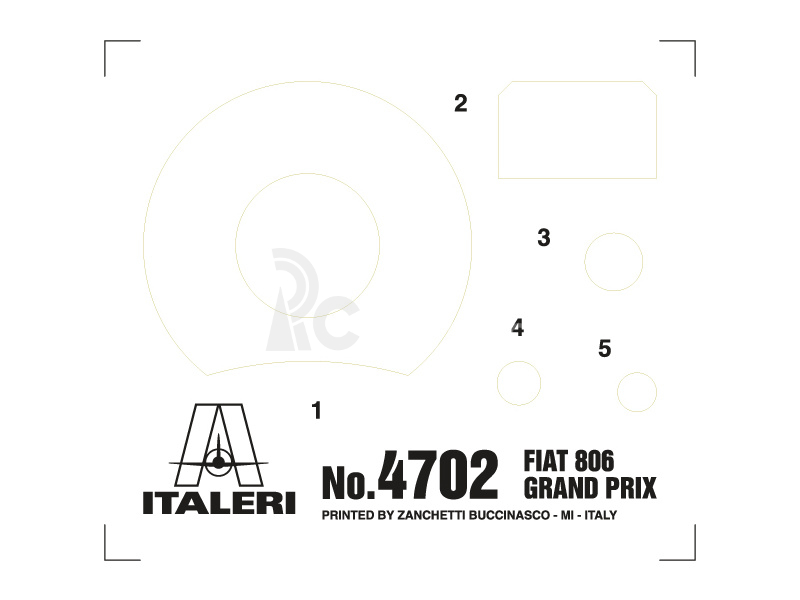 Italeri auto 4702 - FIAT 806 GRAND PRIX (1:12)