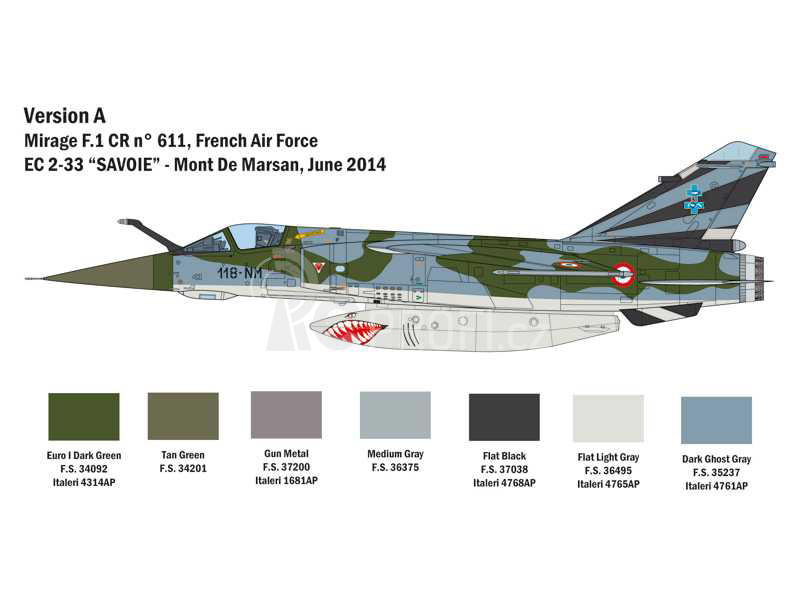Italeri Dassault Mirage F1 Bye-bye (1:48)