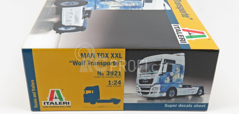 Italeri MAN Tgx 18.480 Xxl Wolf Transporte Tractor Truck 2-assi 2012 1:24 /