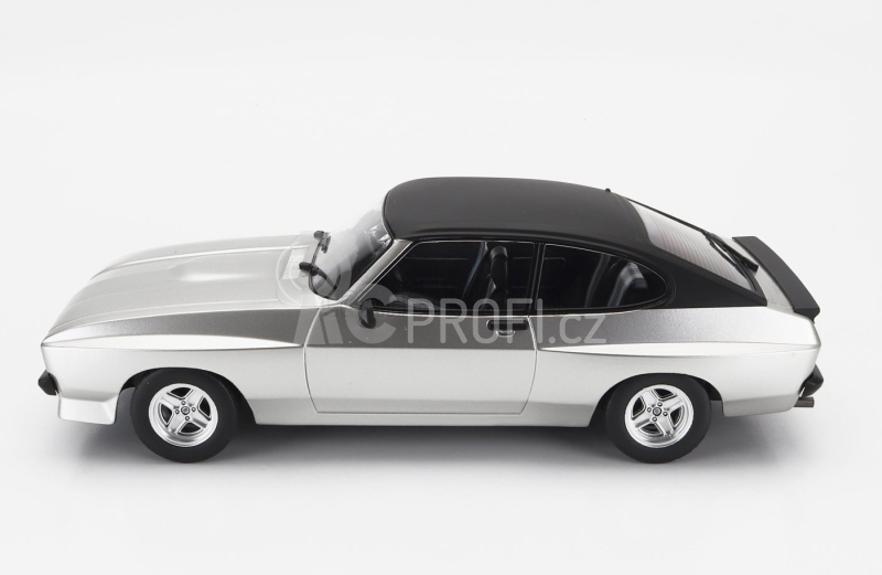Mcg Ford england Capri Mkii Coupe Rhd 1975 1:18 Stříbrná Matná Černá