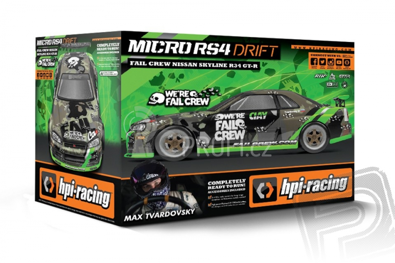 Micro RS4 Drift RTR Nissan Skyline GT-R - Fail Crew