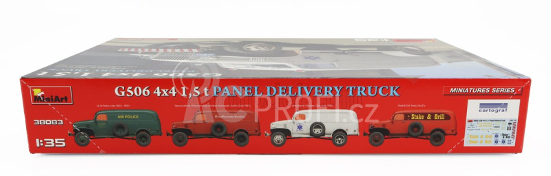 Miniart Chevrolet G506 1.5t 4x4 Panel Delivery Truck Medical Service Ambulance 1945 1:35 /