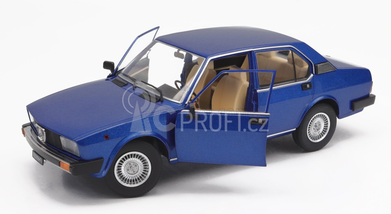 Mitica-diecast Alfa romeo Alfetta Berlina 2000l 1978 - Cerchi Millerighe Wheels 1:18 Modrá Pervinca Met 349