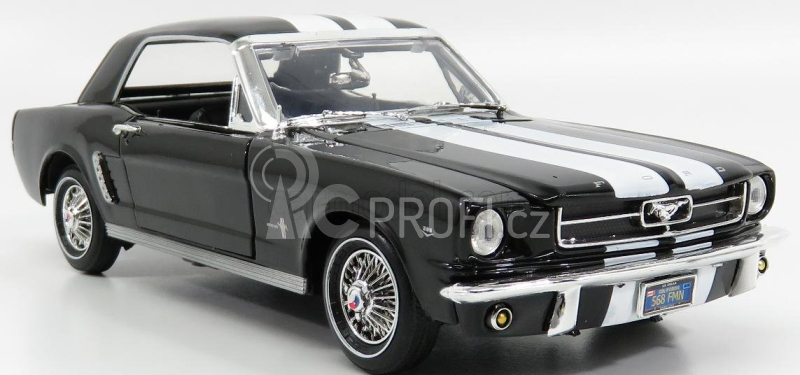 Motor-max Ford usa Mustang 1/2 Hard-top 1964 1:18 Černá Bílá