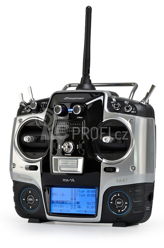 MX-16 2,4GHz HOTT RC samotný vysílač - Předváděcí
