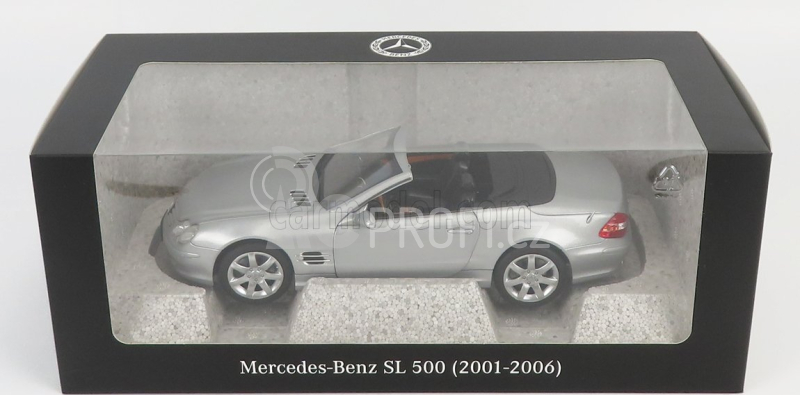 Norev Mercedes benz Sl-class Sl500 (r230) Cabriolet 2003 1:18 Silver