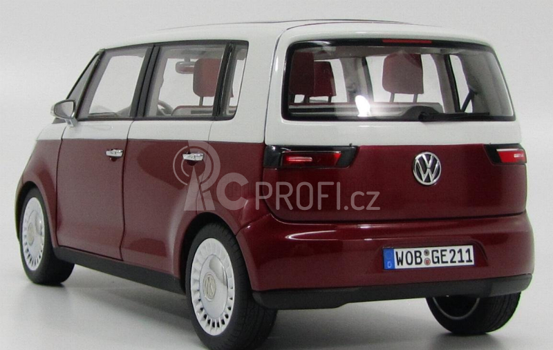 Norev Volkswagen Bulli Minibus Concept Motorshow Geneve 2011 1:18 Červená Met Bílá