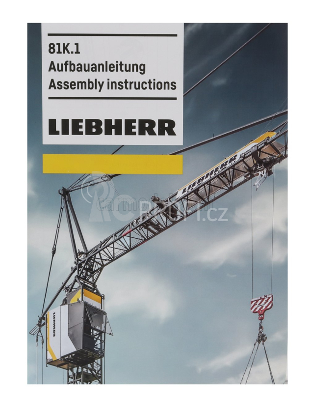 Nzg Liebherr 81 K.1 Gru Edile Automontante - Fast Erectering Crane 1:50 Žlutá Černá