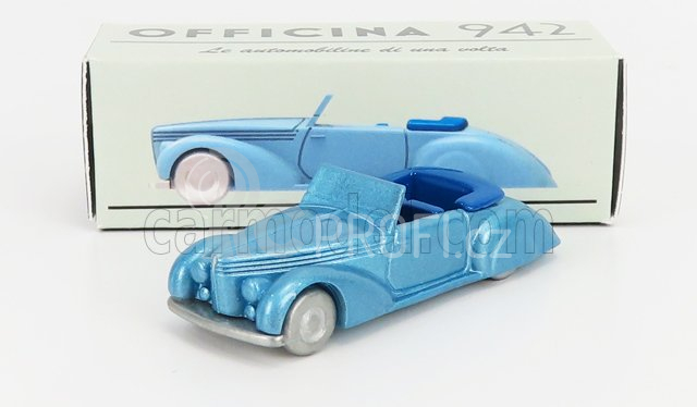 Officina-942 Fiat 1500 Cabriolet Carrozzeria Viotti 1940 1:76 Světle Modrá