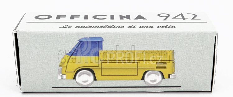 Officina-942 Fiat 600m Camioncino Coriasco 1956 1:76 Žlutá Modrá