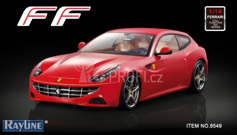 RC auto Ferrari FF Red On Road