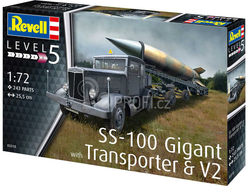 Revell SS-100 Gigant + Transporter + V2 (1:72)
