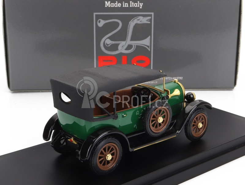 Rio-models Fiat 501 Cabriolet Closed 1919 1:43 Zelená