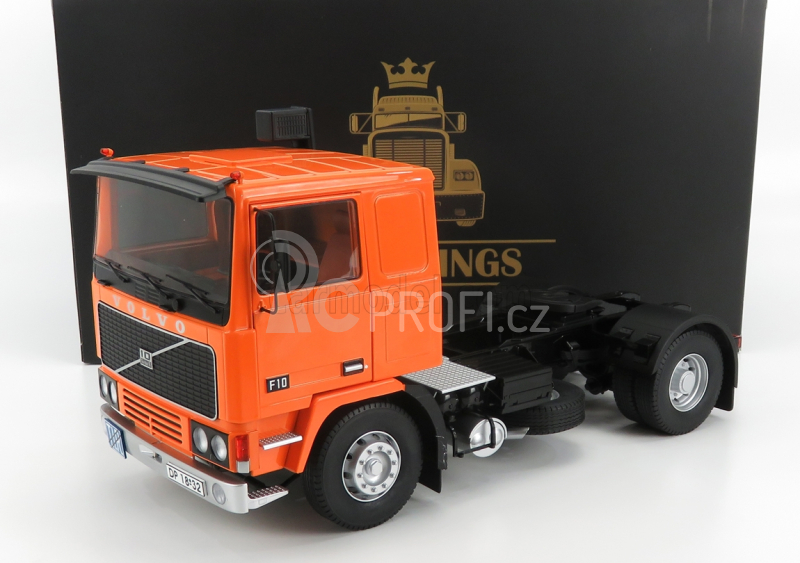Road-kings Volvo F10 Turbo 6 Tractor Truck 2-assi With Decal Set 1977 1:18 Oranžová Černá