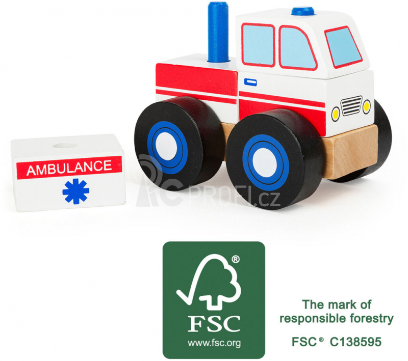 Small Foot Dřevěná skládací ambulance